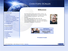 Tablet Screenshot of christophbuerger.de